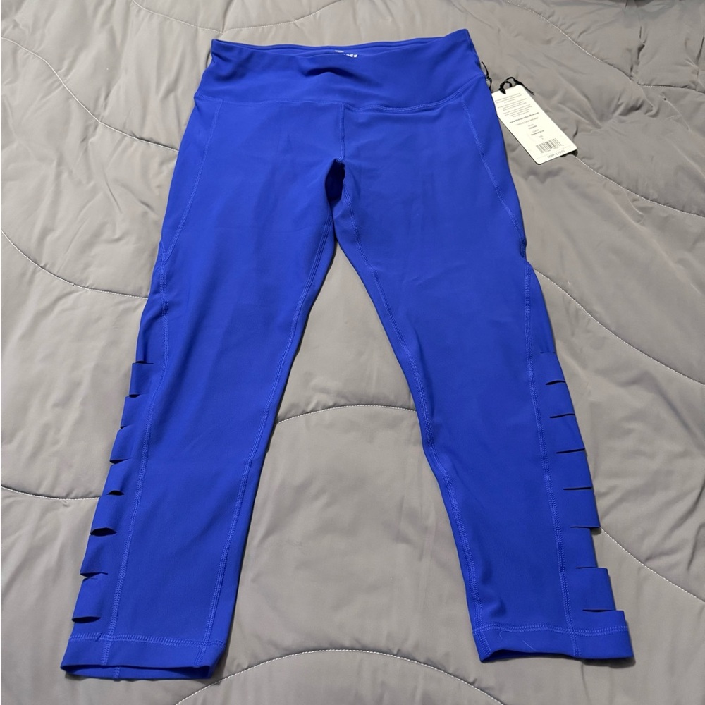 90 Degree By Reflex Vibrant Blue Leggings L